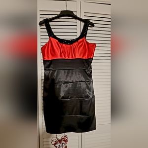 Womens Black & Red Dress size 14
